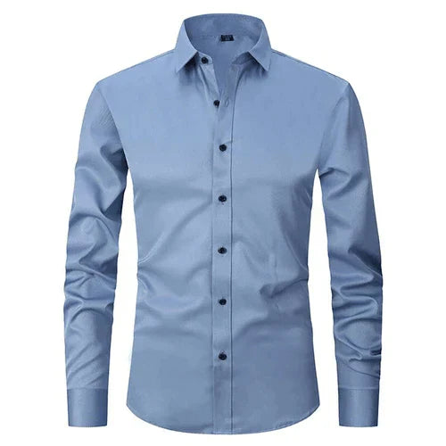 Chemise habillée homme manches longues sans repassage