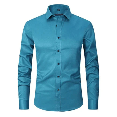 Chemise habillée homme manches longues sans repassage
