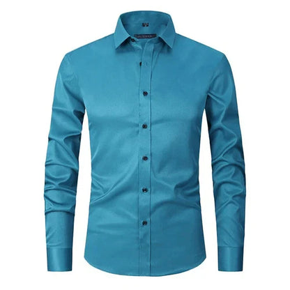 Chemise habillée homme manches longues sans repassage
