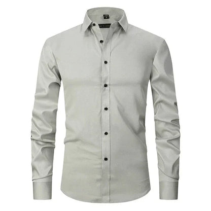 Chemise habillée homme manches longues sans repassage