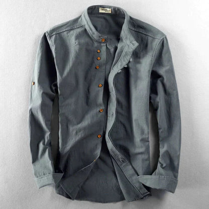 Chemise homme classique japonaise manches longues