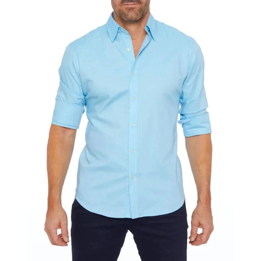 Chemise homme manches longues sans repassage élégante