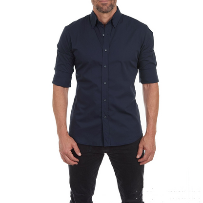 Chemise homme manches longues sans repassage élégante