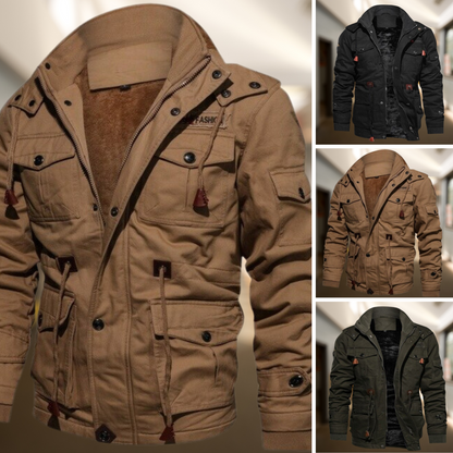 Blouson d'hiver pour hommes, chaud et doublé