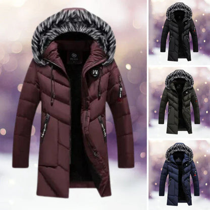 Thermoparka Herren Klassisch Pelz Kragen - IdealeKleiden