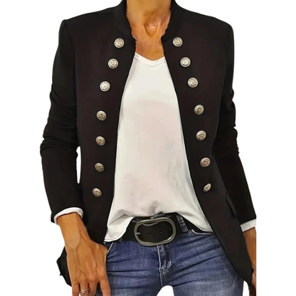 Élégant blazer noir polyvalent pour femmes