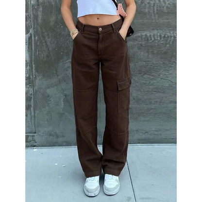 Pantalon cargo femme style décontracté moderne