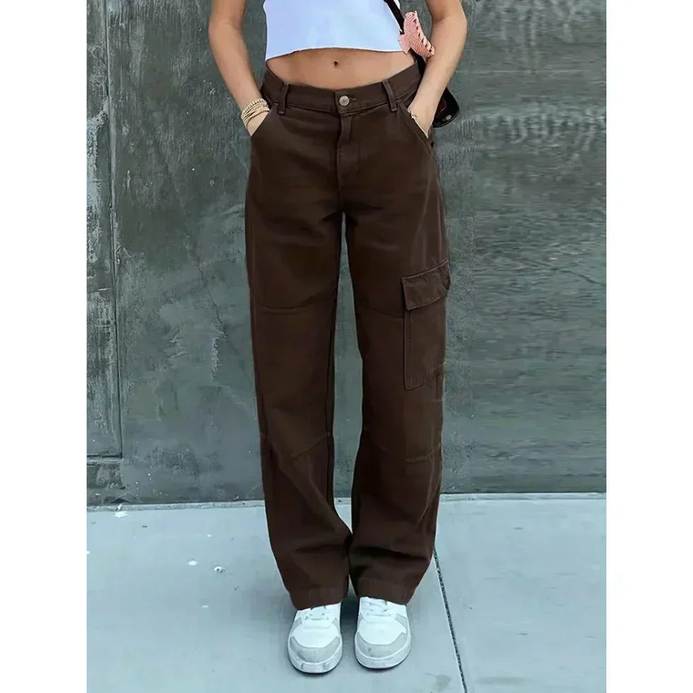 Pantalon cargo femme tendance confortable élégant