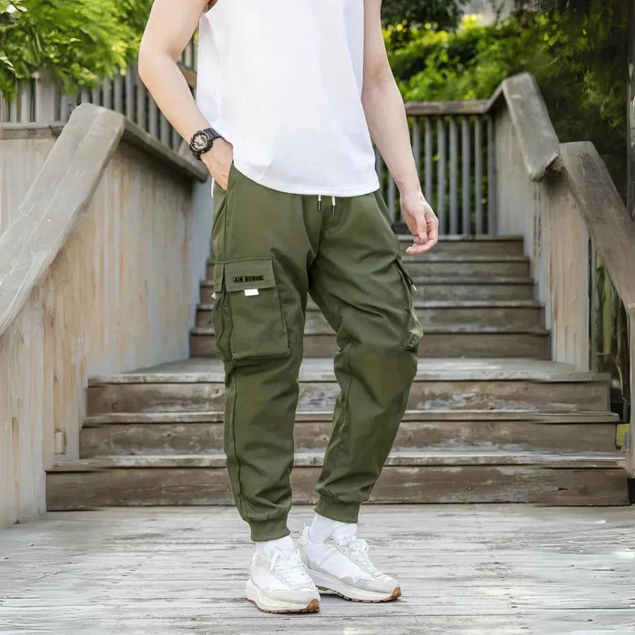 Pantalon cargo homme moderne avec cordon de serrage