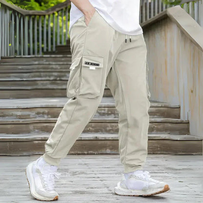 Pantalon cargo homme moderne avec cordon de serrage