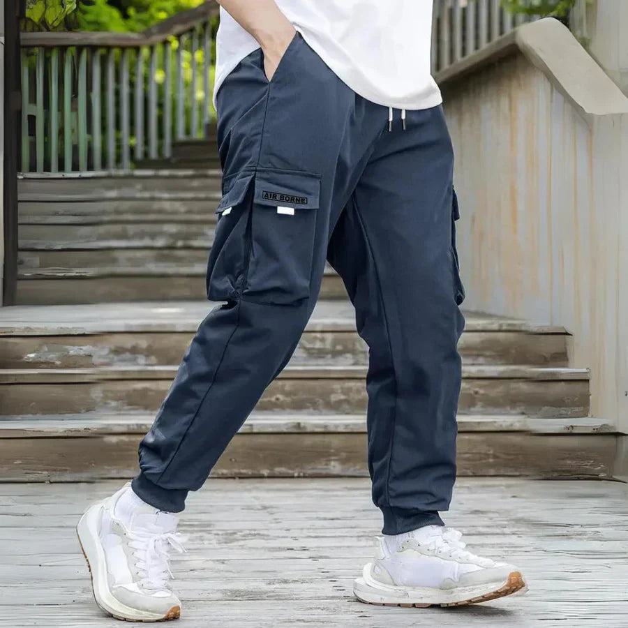 Pantalon cargo homme moderne avec cordon de serrage