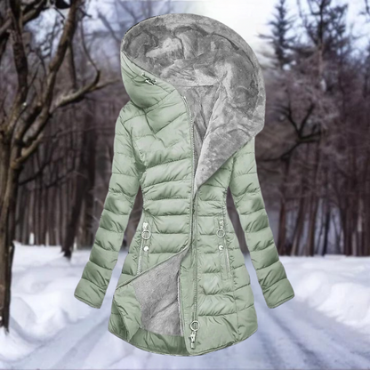 Doudoune Femme Ajustée Capuche Isolante