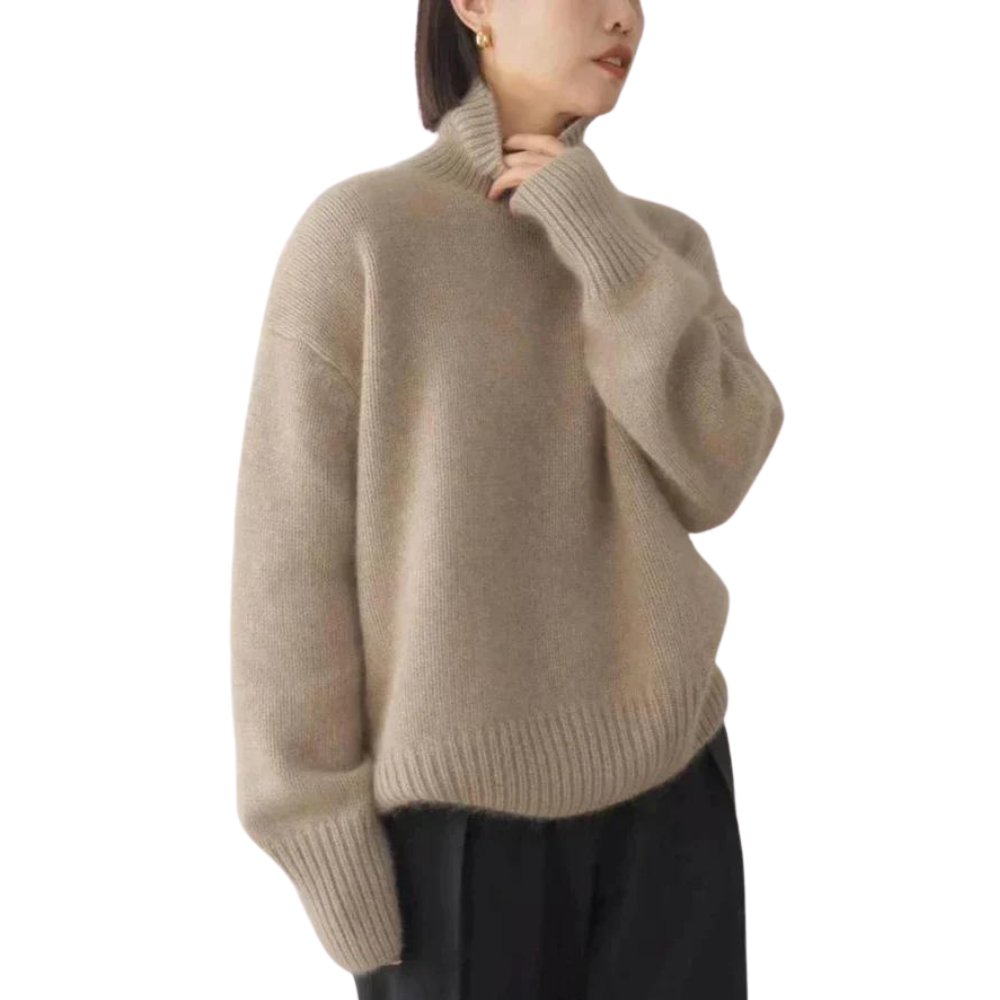 Pull col roulé stylé Mode décontractée Moderne