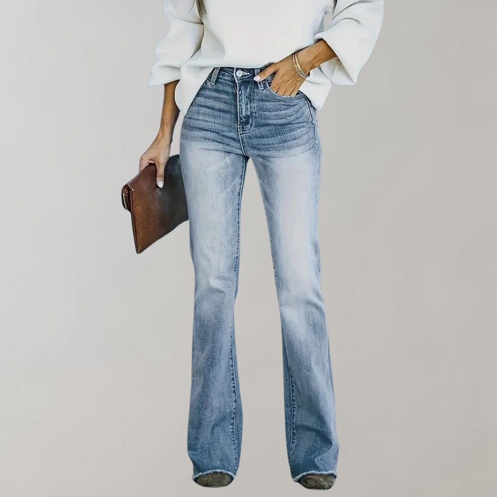 Schlaghose Frauen Trendy Elegant - IdealeKleiden