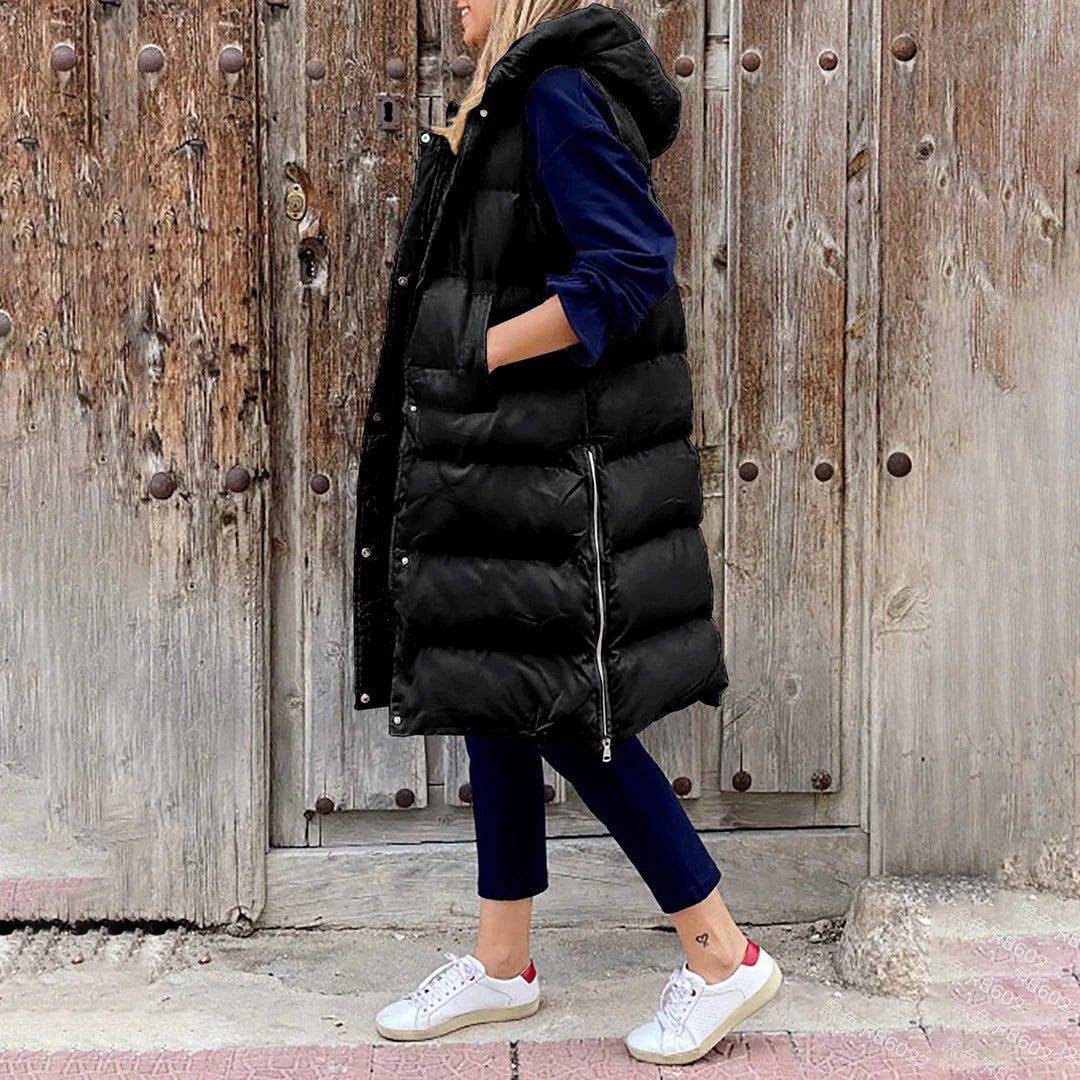 Alia - Veste Courte Sans Manches Femme Collection Hiver