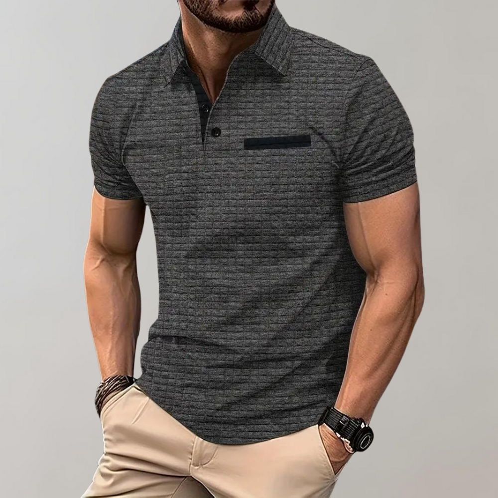 Polo-shirt homme élégant à manches courtes