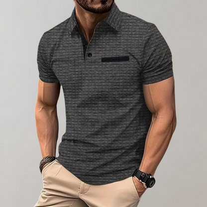 Polo-shirt homme élégant à manches courtes