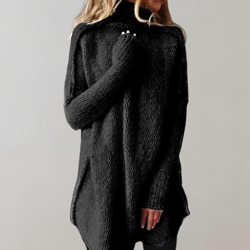 Lange Frauenpullover Bequem - IdealeKleiden