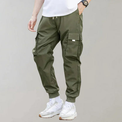 Pantalon de sport élégant avec cordon de serrage et poches