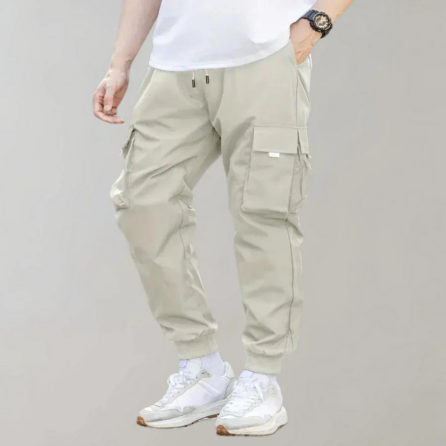Pantalon de sport élégant avec cordon de serrage et poches