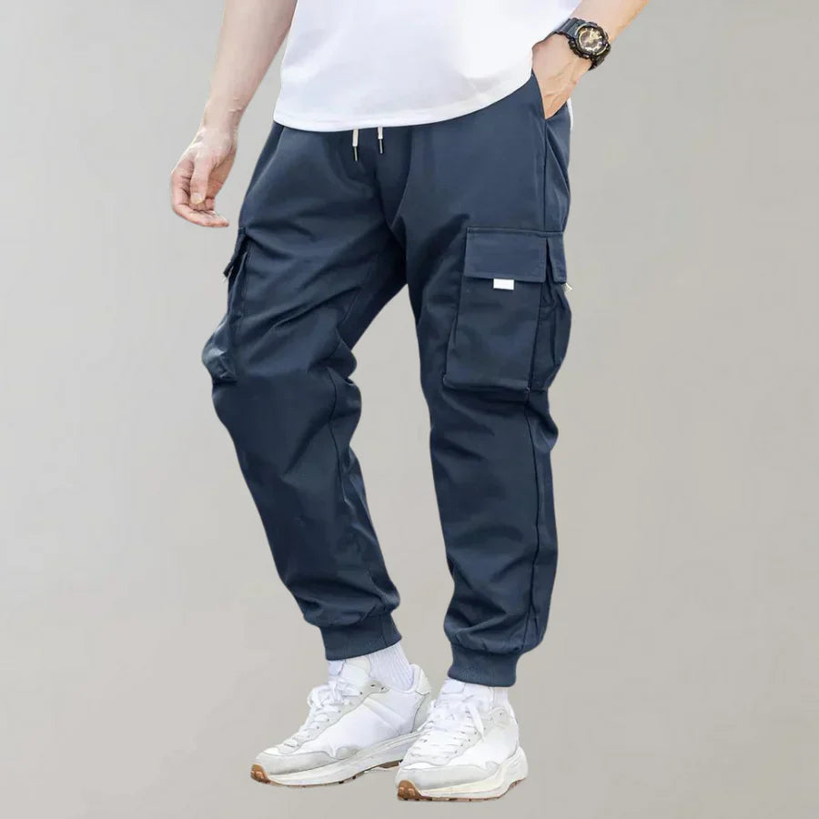 Pantalon de sport élégant avec cordon de serrage et poches