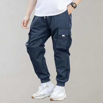 Pantalon de sport élégant avec cordon de serrage et poches