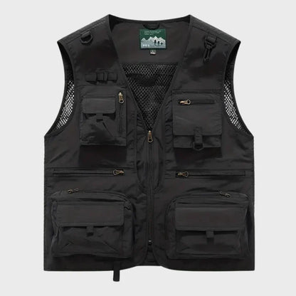 Gilet cargo homme respirant multipoches