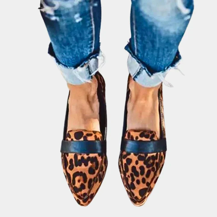Mocassins pour femmes en daim marron