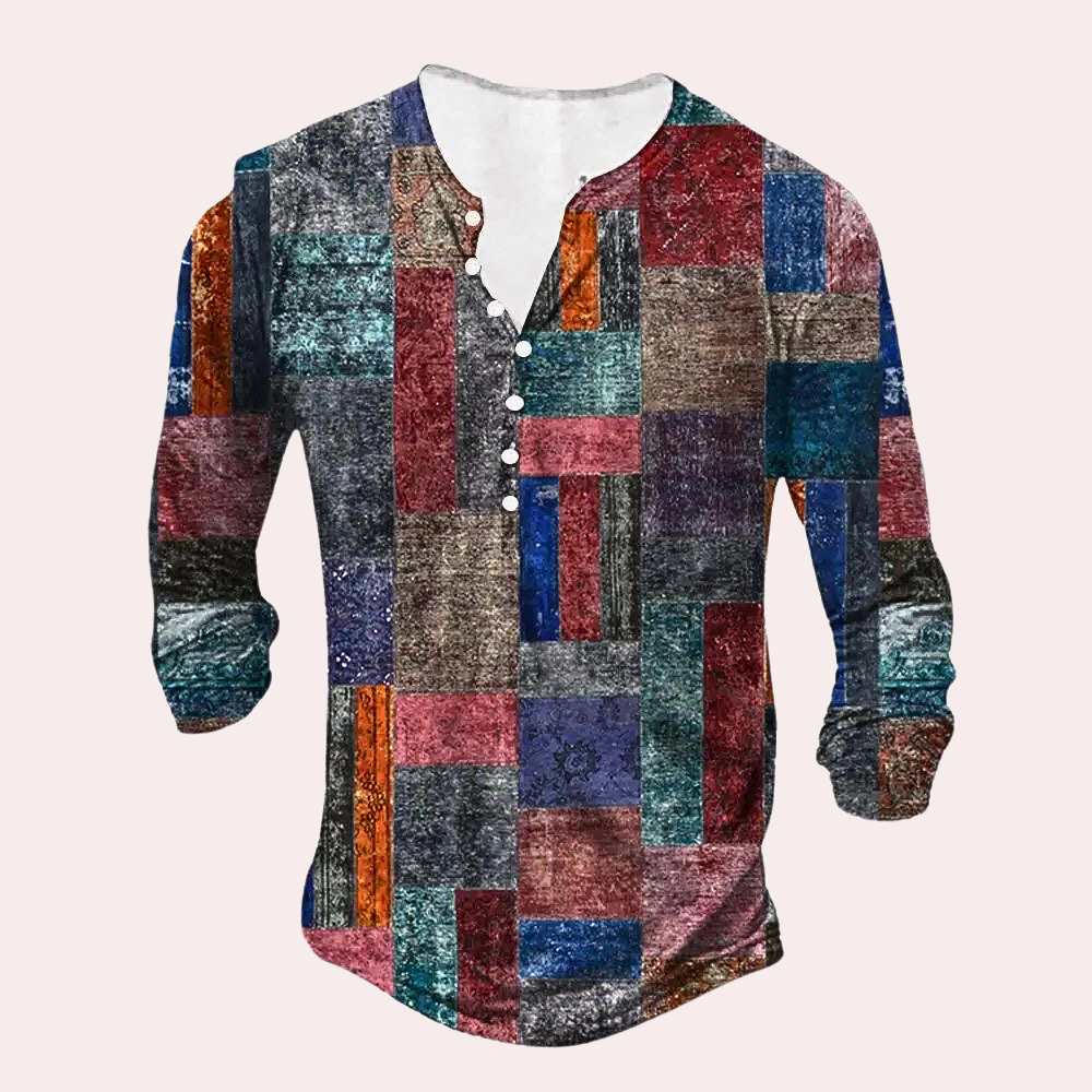 Robe pratique en coton patchwork