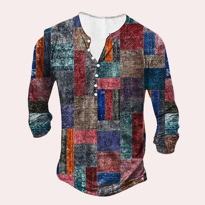Robe pratique en coton patchwork