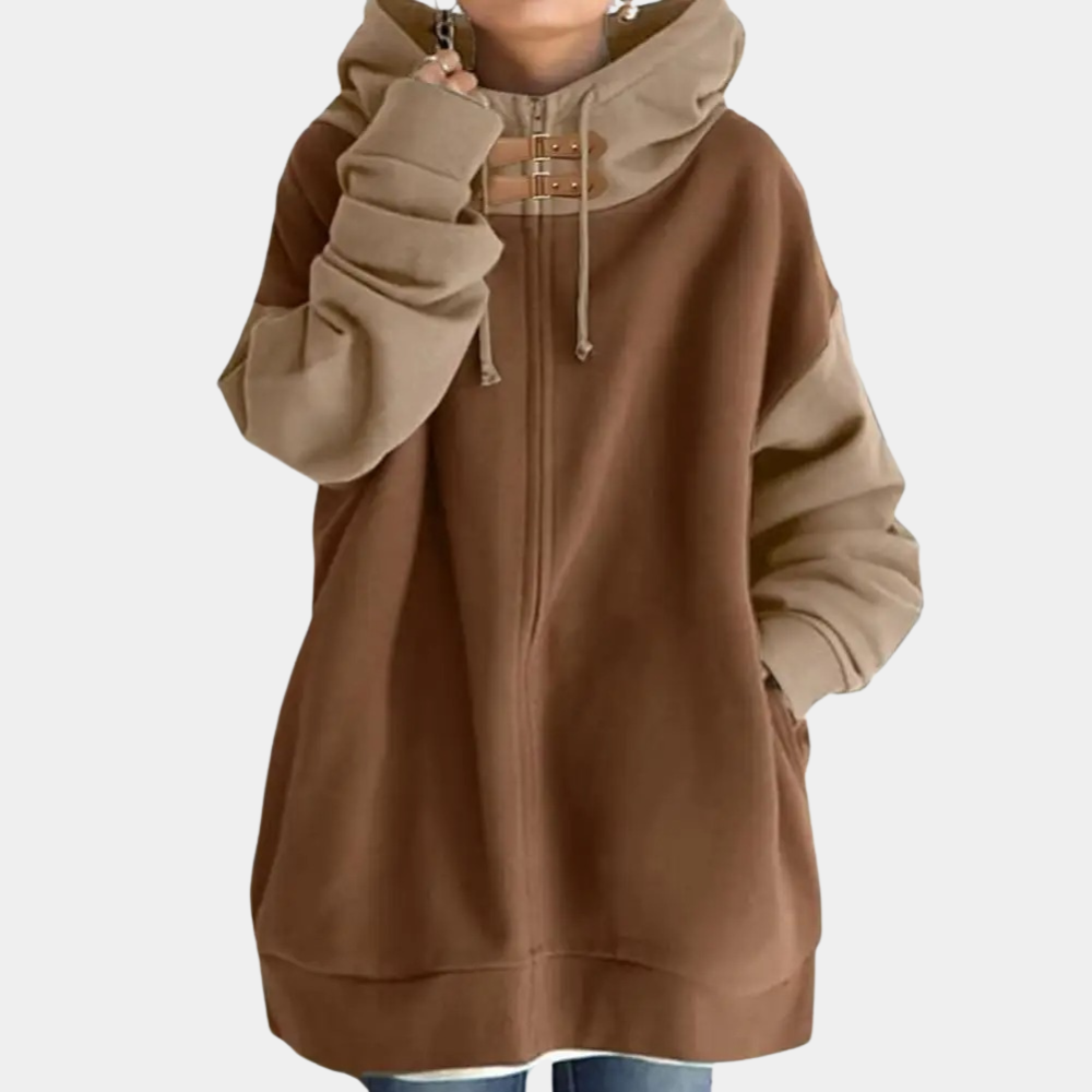 Veste d'automne femme moderne avec fermeture éclair