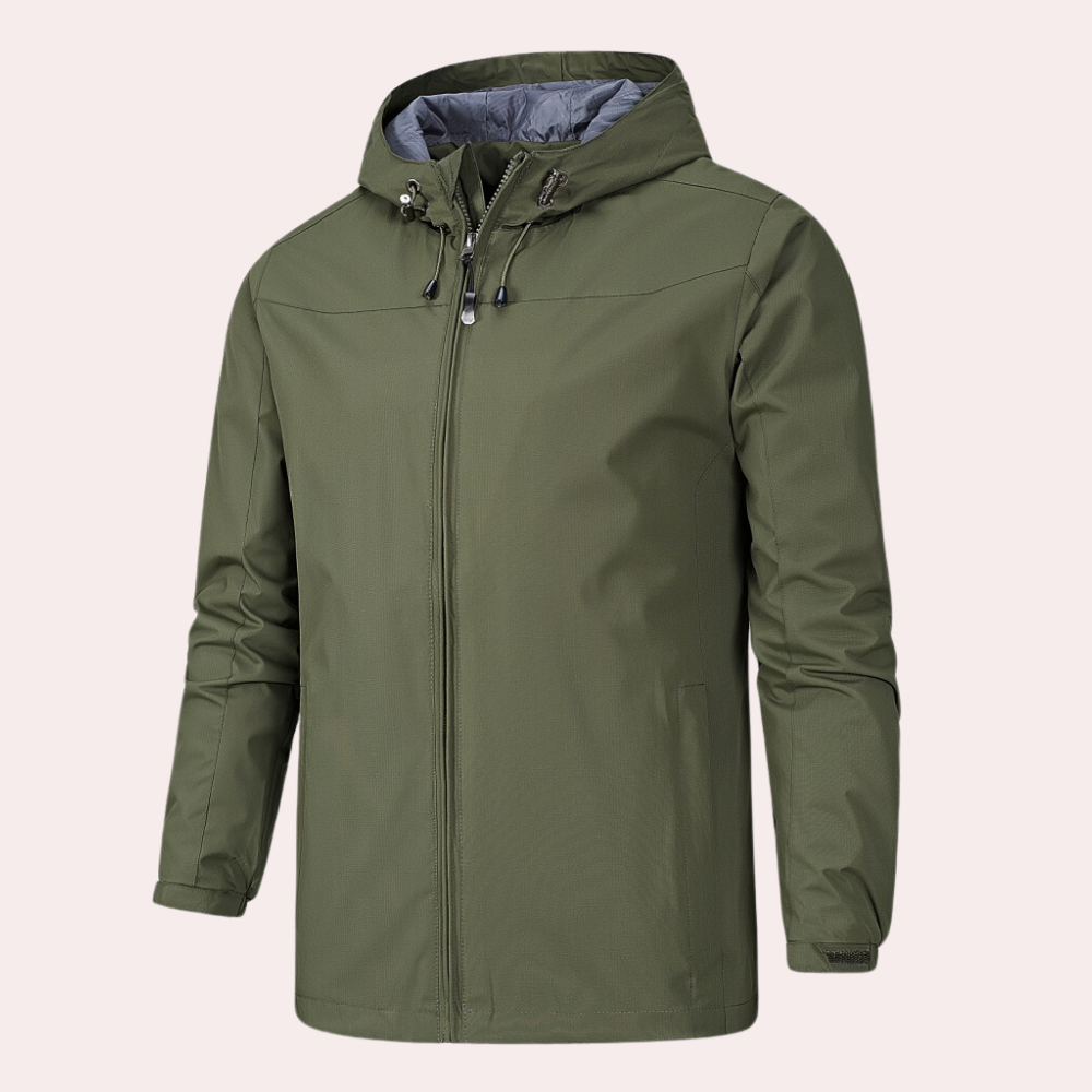 Herren Windbreaker Kapuzenjacke Wasserfest Modern - IdealeKleiden