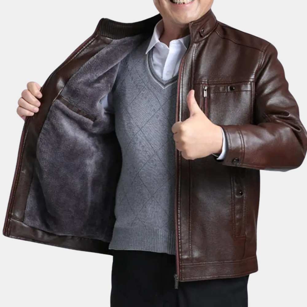 Doudoune matelassée pour homme avec col montant moderne