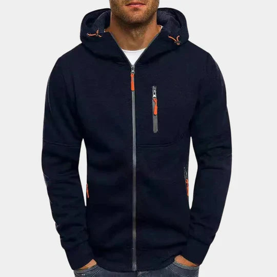 Veste de survêtement à capuche zippée pour homme