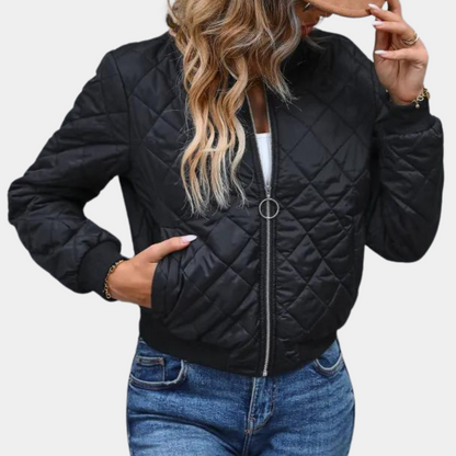 Veste stylée pour femme avec fermeture éclair design moderne