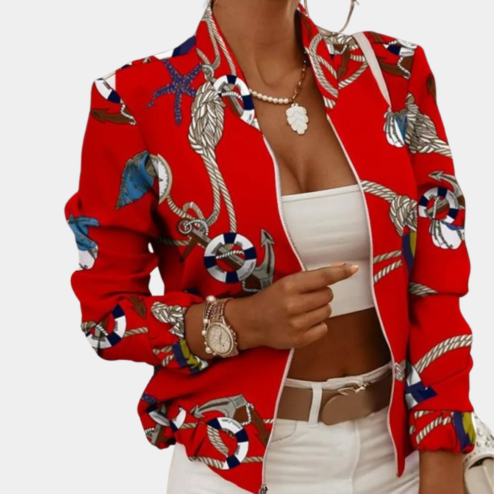 Veste d'automne femme élégante et chaude