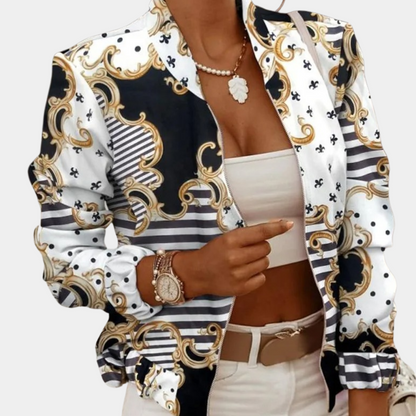 Veste d'automne femme élégante et chaude