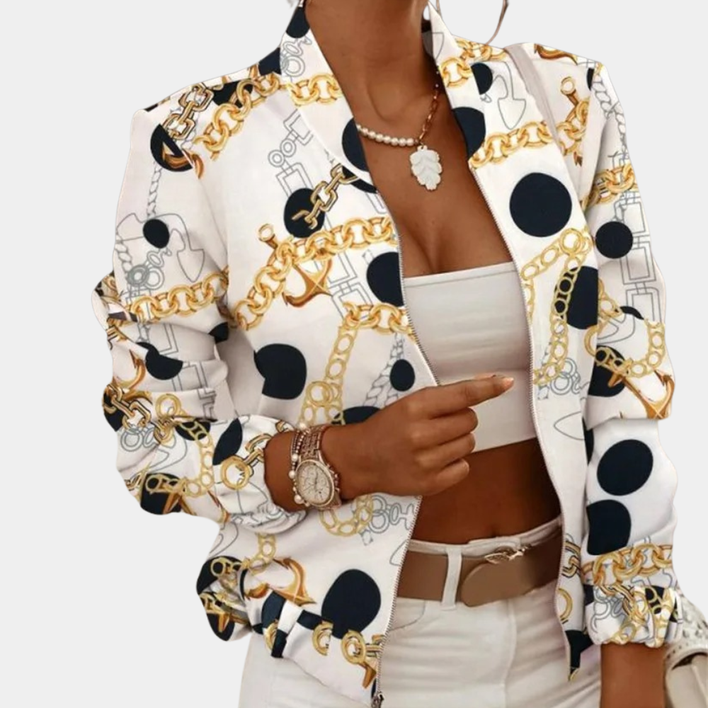 Veste d'automne femme élégante et chaude
