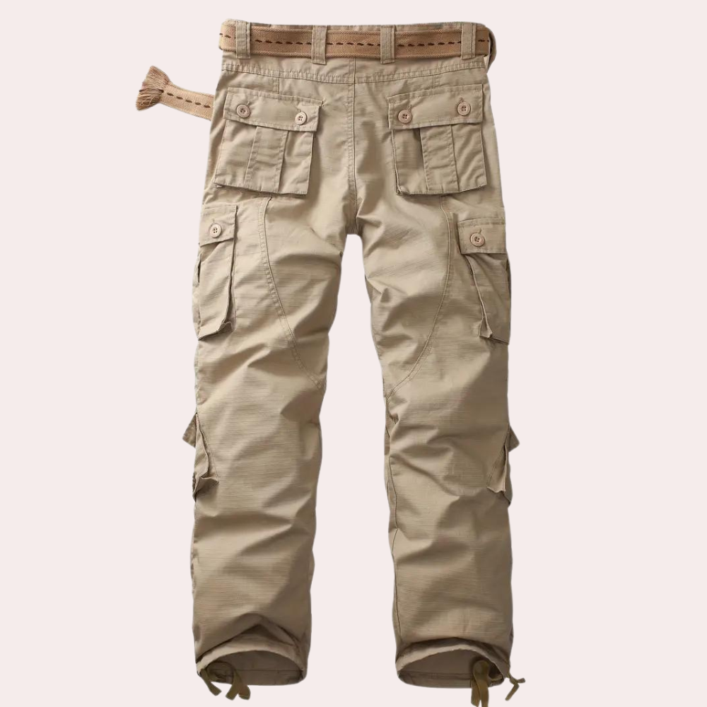 Pantalon Cargo Homme Élégant Coupe Slim Moderne