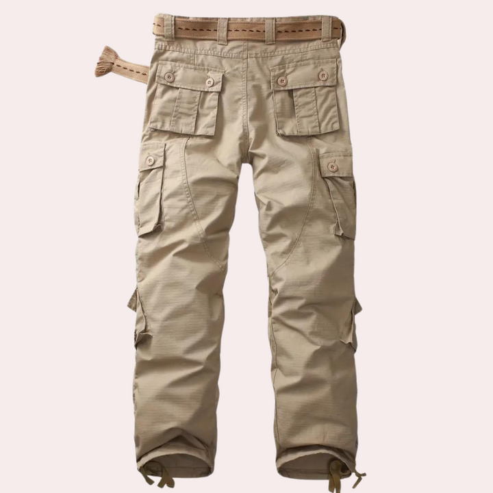 Pantalon Cargo Homme Élégant Coupe Slim Moderne