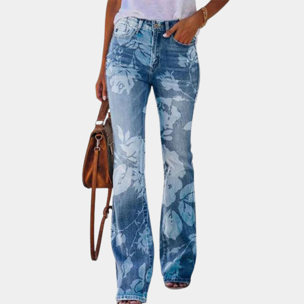 Jeans femme moderne avec boutons stylés