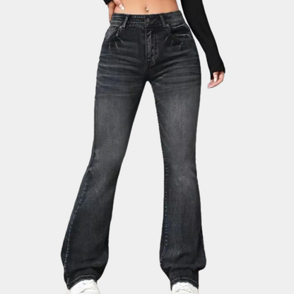 Elegante Damen Hose Hoch Tailliert Figurformend - IdealeKleiden