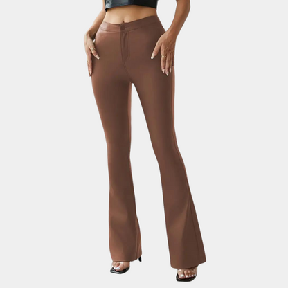 Pantalon femme chic slim fit élégant