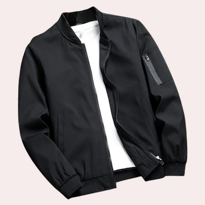 Blouson léger avec poches et bords-côtes
