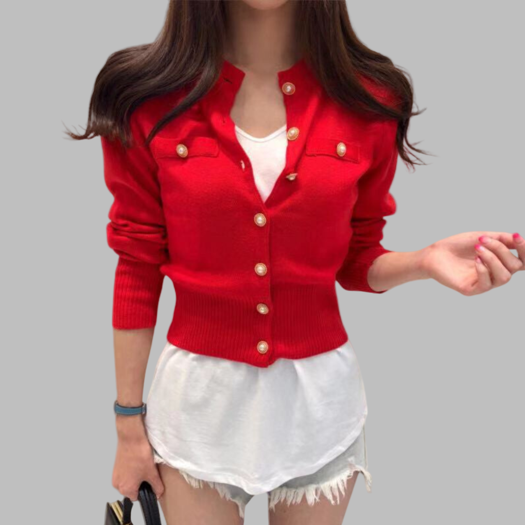 Cardigan tricoté pour femmes Design élégant Automne