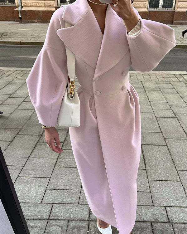 Manteau en laine vintage design rétro de luxe