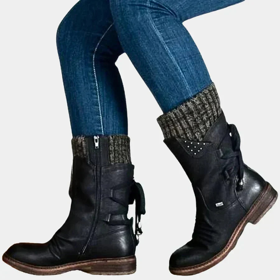 Bottes de neige élégantes pour femme Hiver