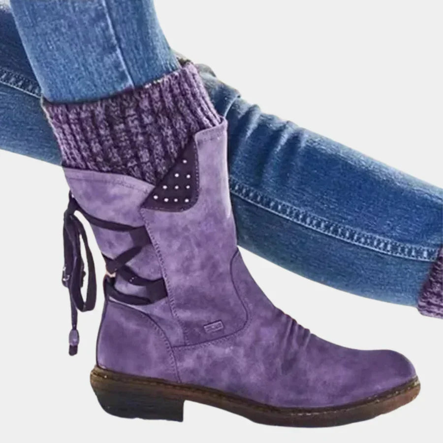 Bottes de neige élégantes pour femme Hiver