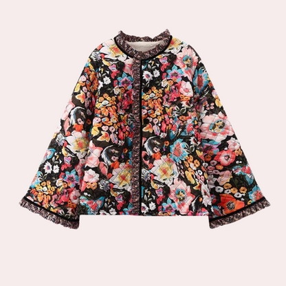Veste femme automne motif floral