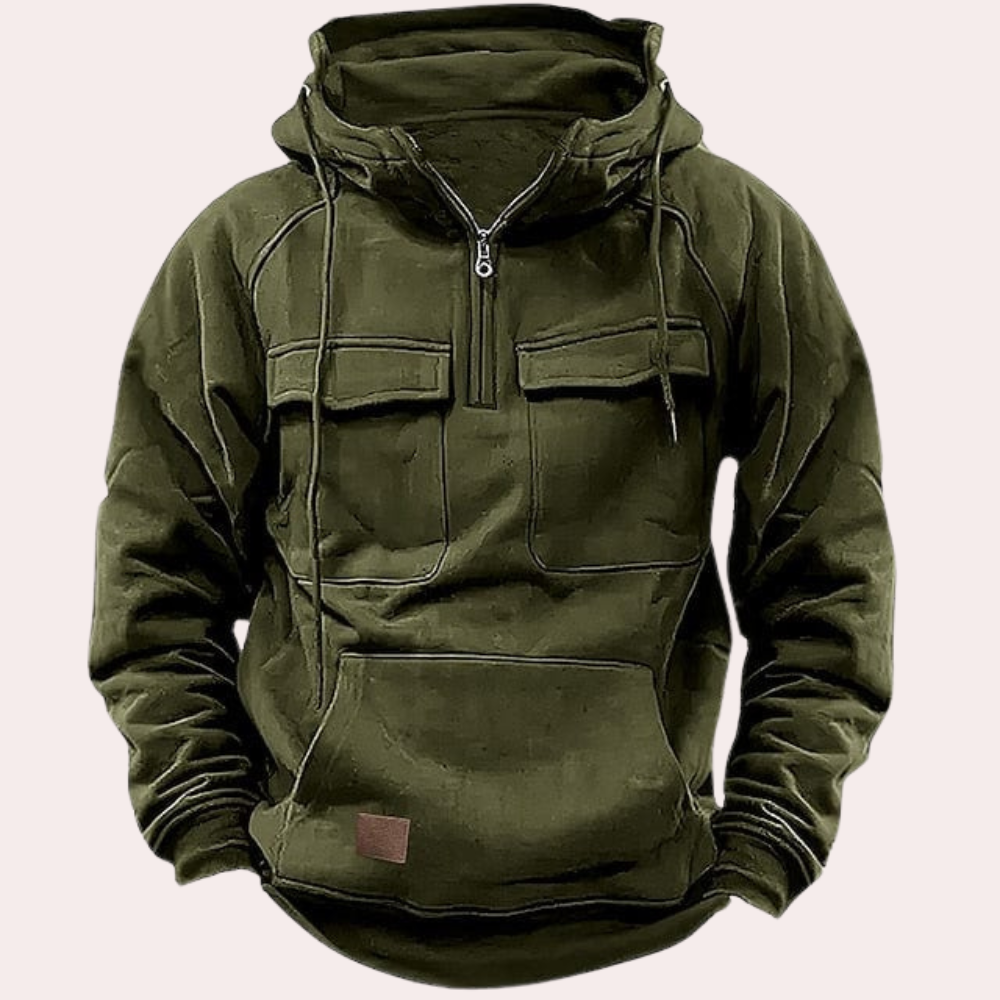 Sweat à capuche pour homme, chaud et élégant pour l'hiver
